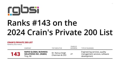 RGBSI Ranks #143 on 2023 Crain's Private 200